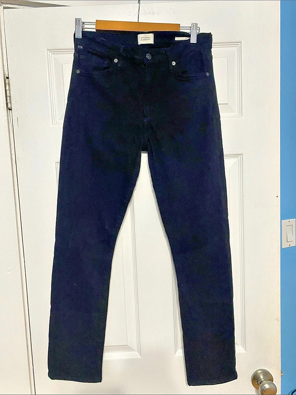 Citizens of Humanity Skyla Skinny Jeans in Black Waist 28 Like New